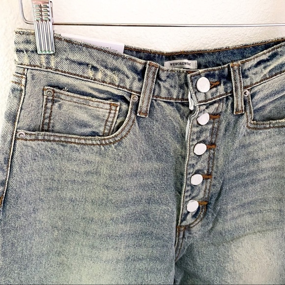 WeWoreWhat Danielle Rigid Jeans High-Rise Straight Vintage Wash Size 29 NWT - Picture 6 of 11